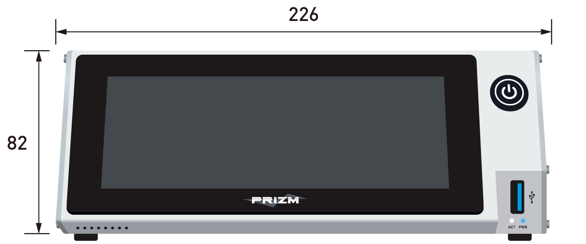PRiZM筐体前面