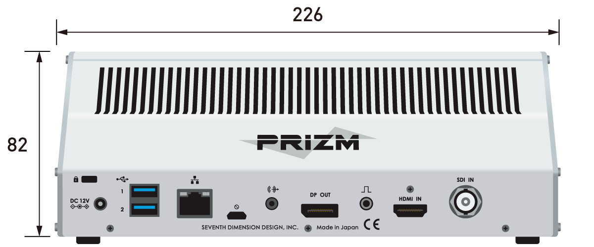 PRiZM筐体背面